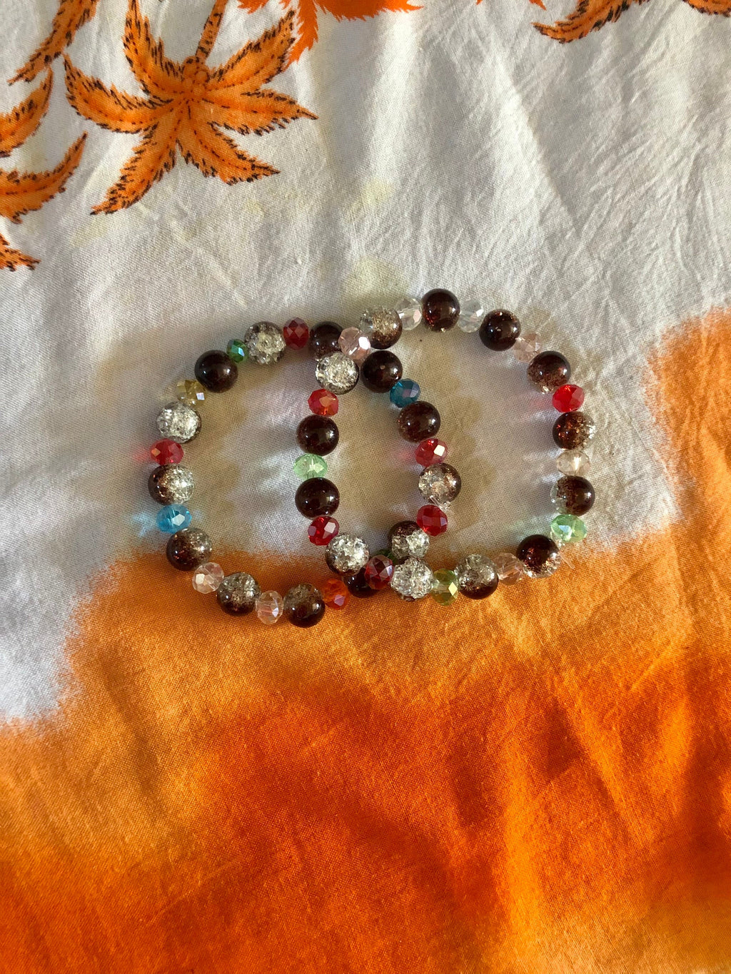 Traditional Multicolor Glass Beaded Bracelets