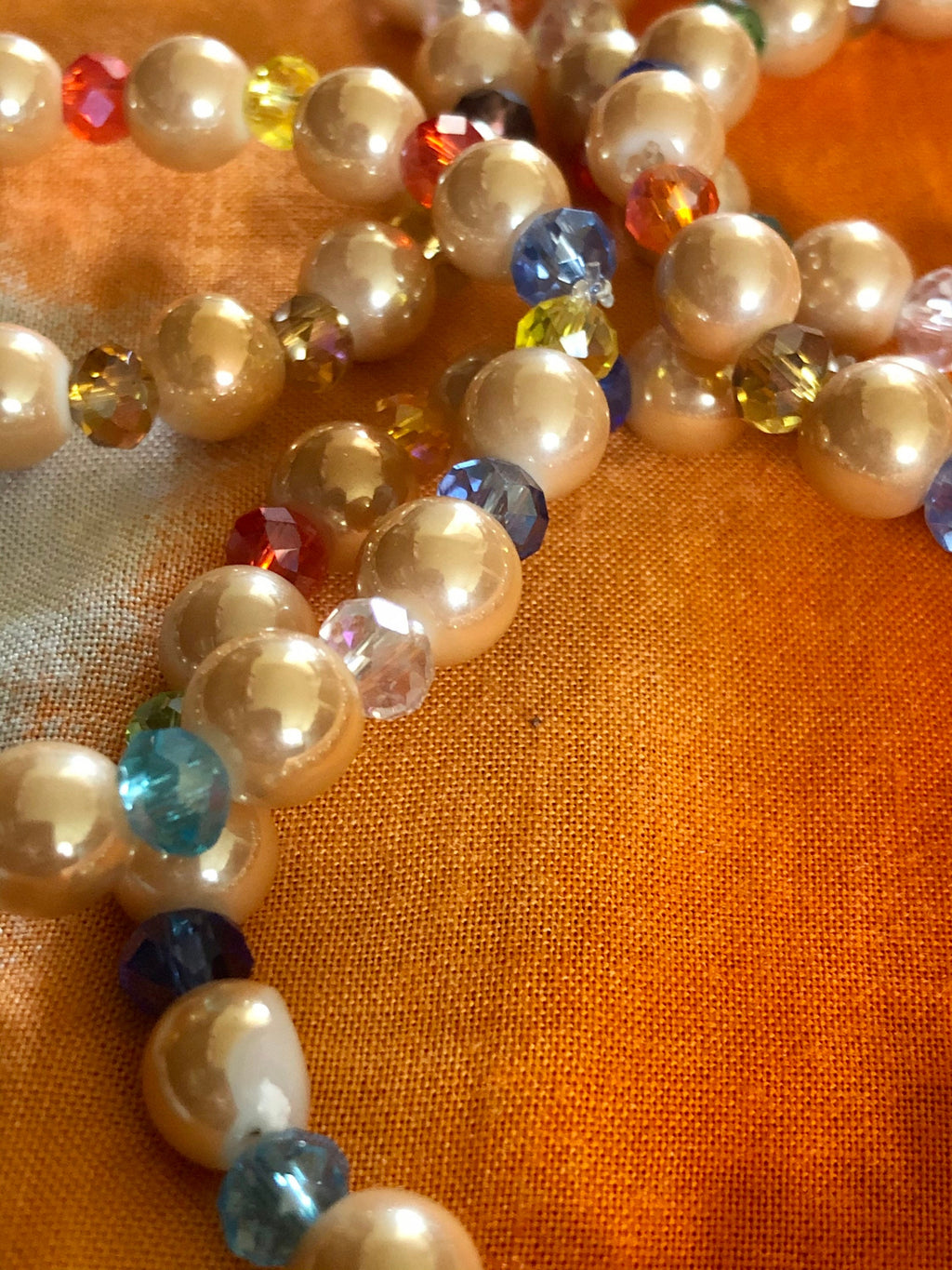 Traditional Beaded bracelets Rose Gold and Multicolor