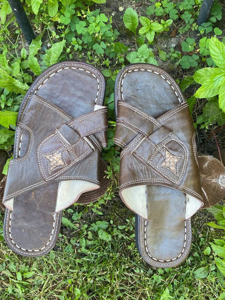 TRADITIONAL Men’s Size 10/10.5 Malian Brown Sandals