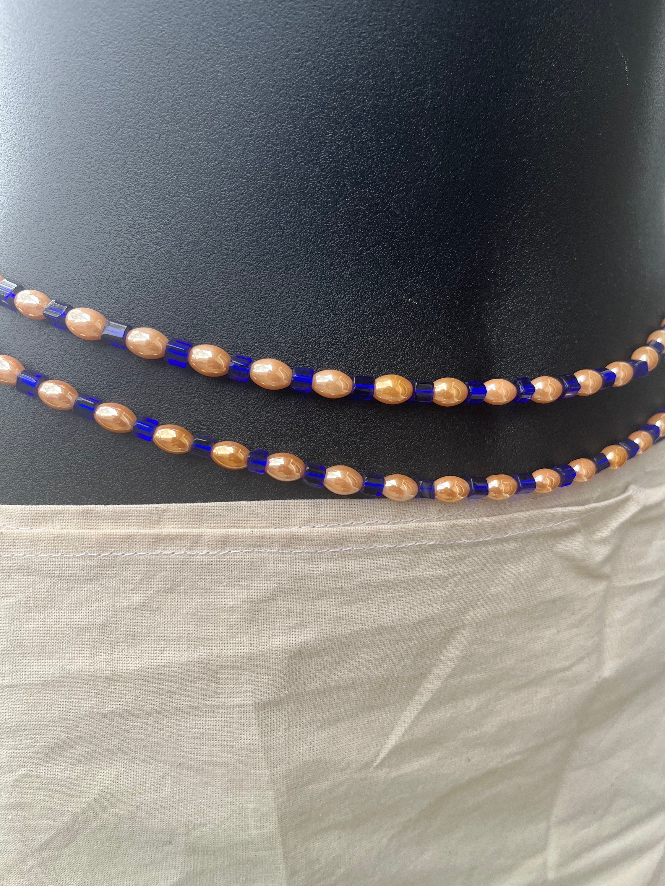 Traditional Malian Beaded Dual Color WAIST BEADS