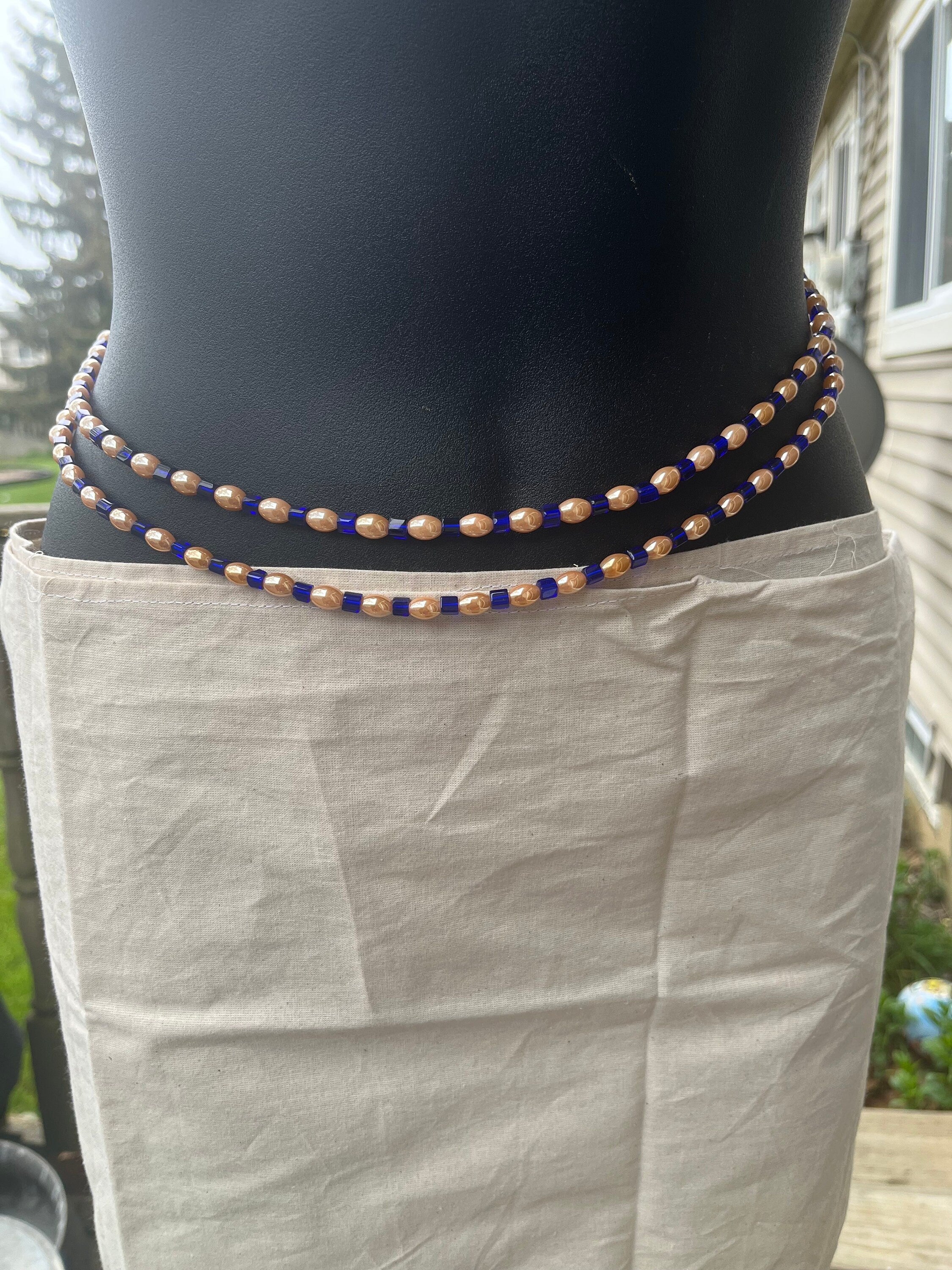 Traditional Malian Beaded Dual Color WAIST BEADS