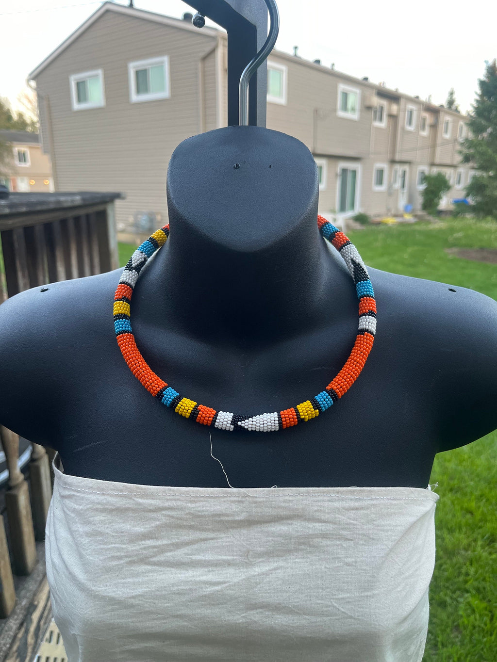 Tuareg Multicolor Sturdy Beaded Necklace