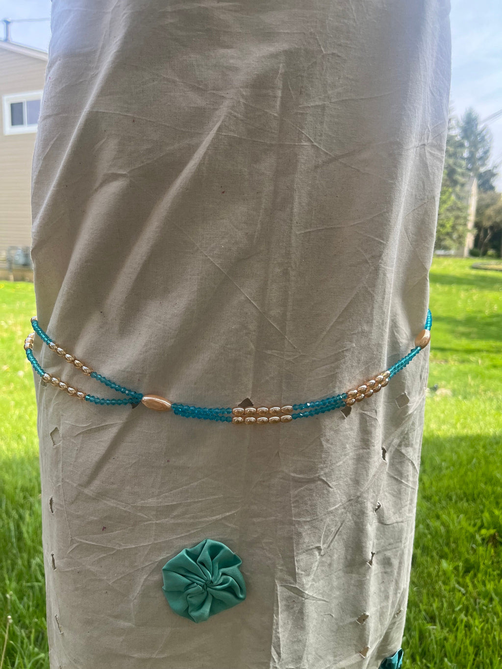 Tan Dual Color Waist beads