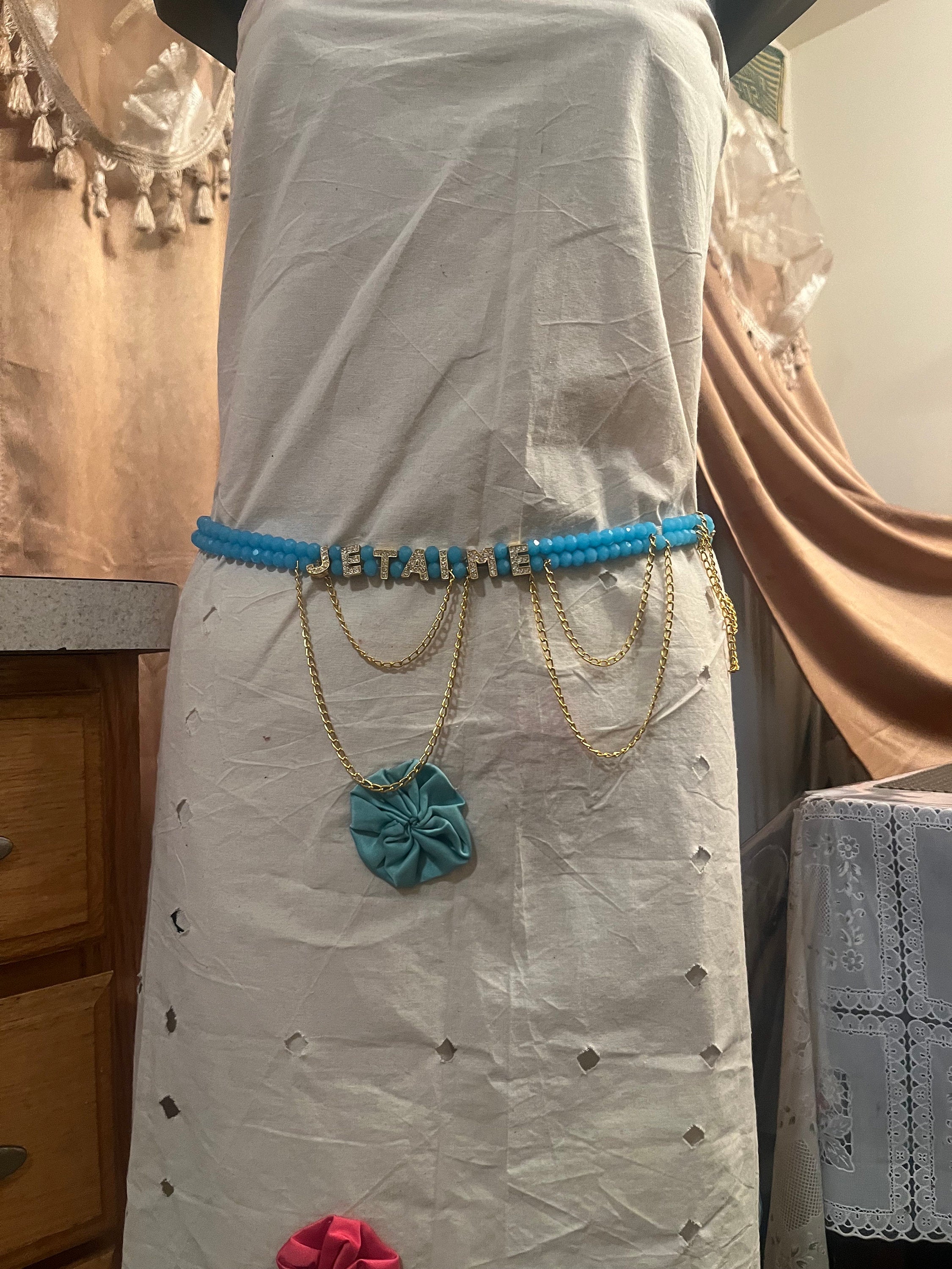 Français mots/French Words Waist Beads