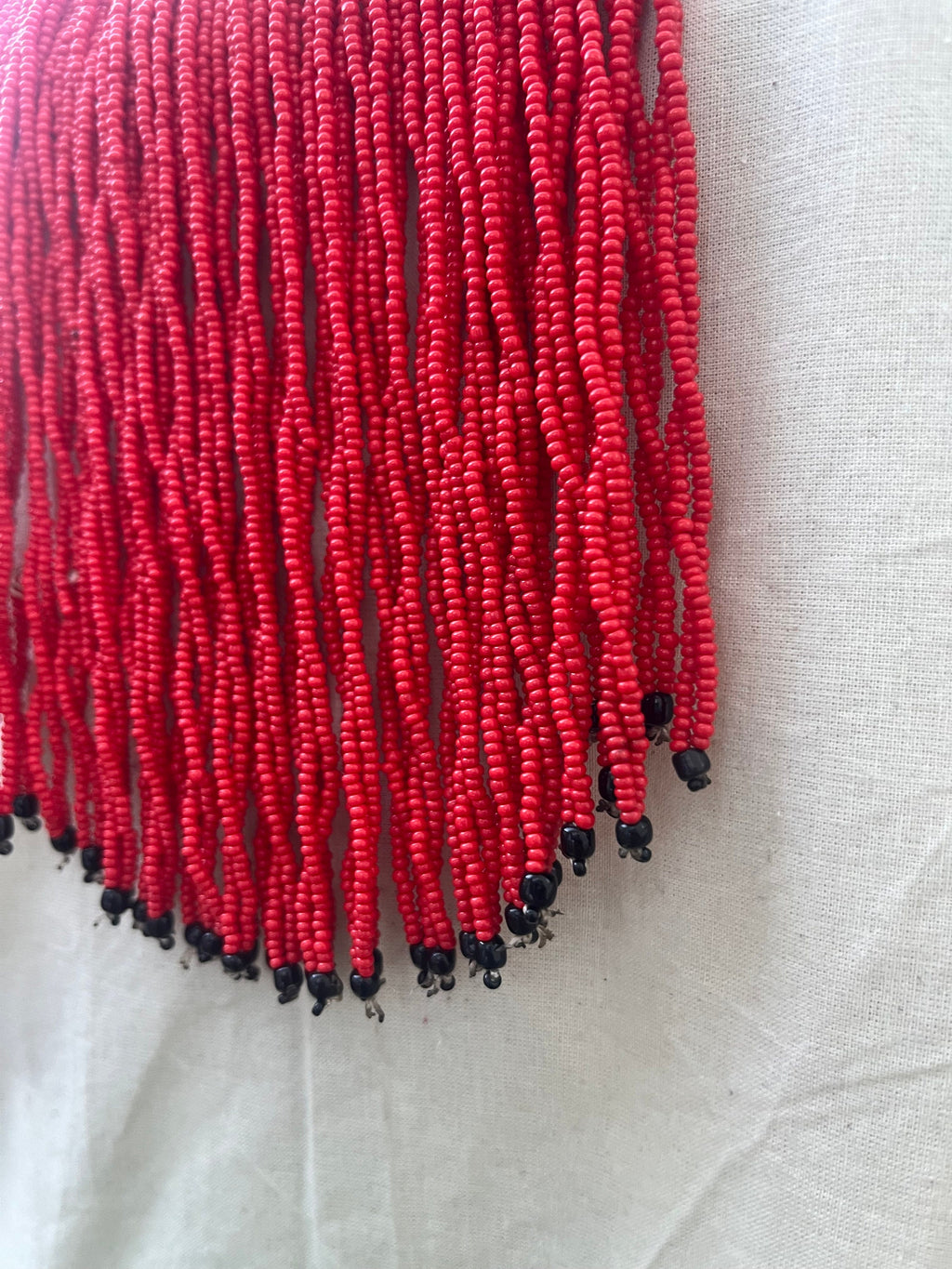 Tuareg Beaded and Circle Brass Necklace