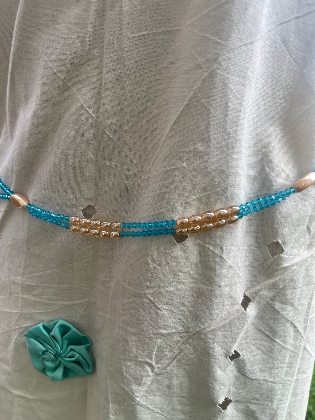 Tan Dual Color Waist beads