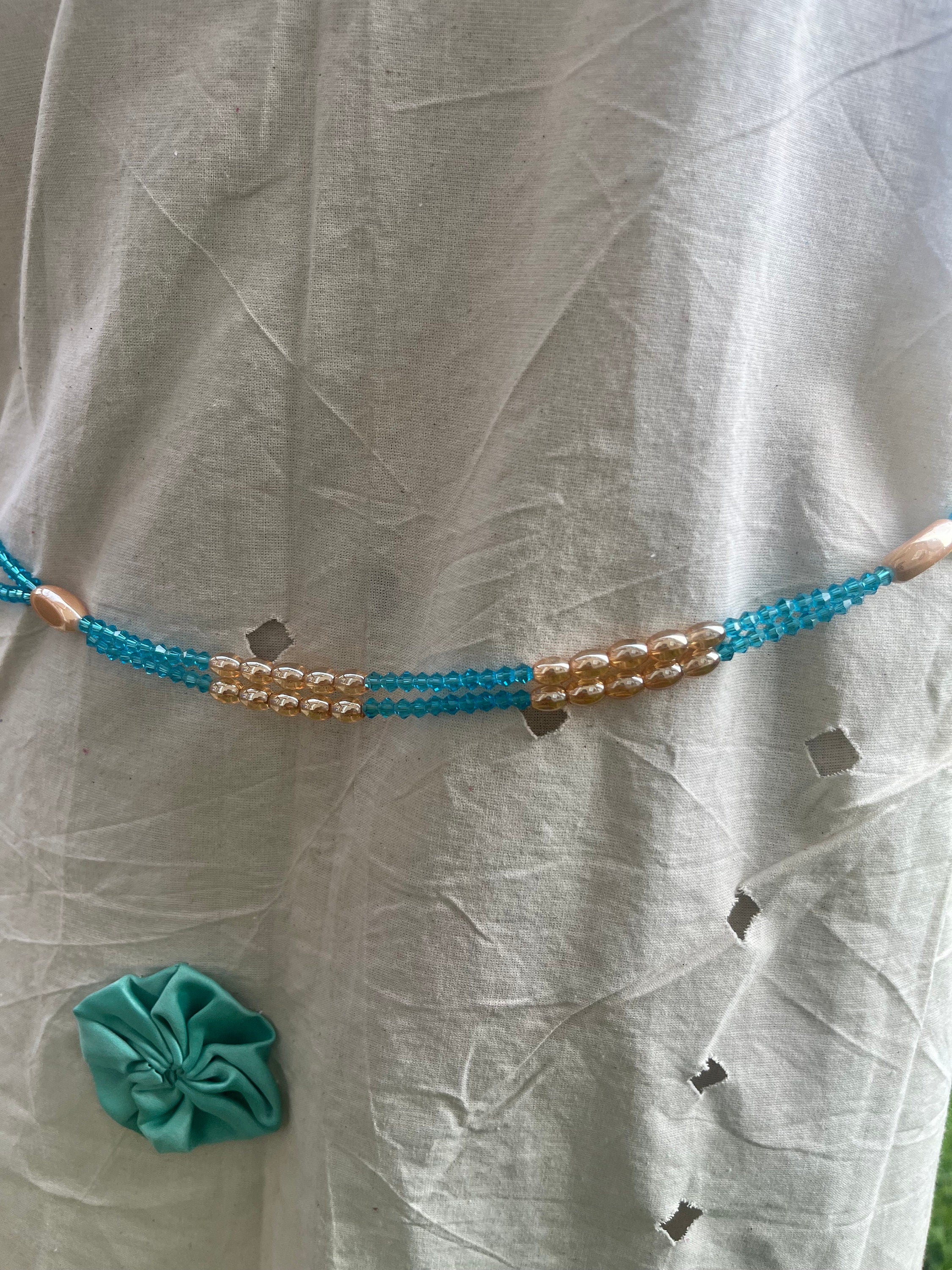 Tan Dual Color Waist beads