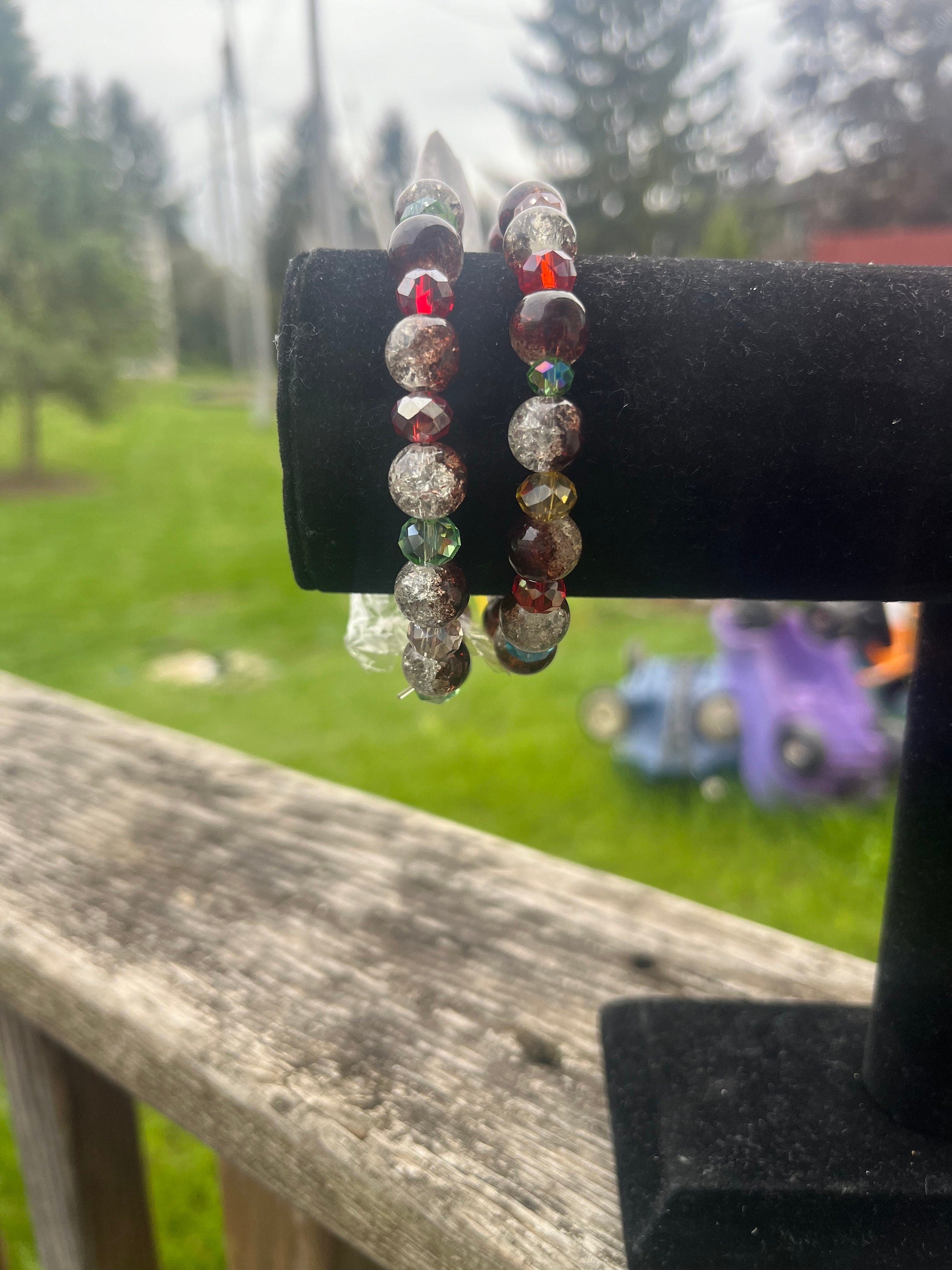 Traditional Multicolor Glass Beaded Bracelets
