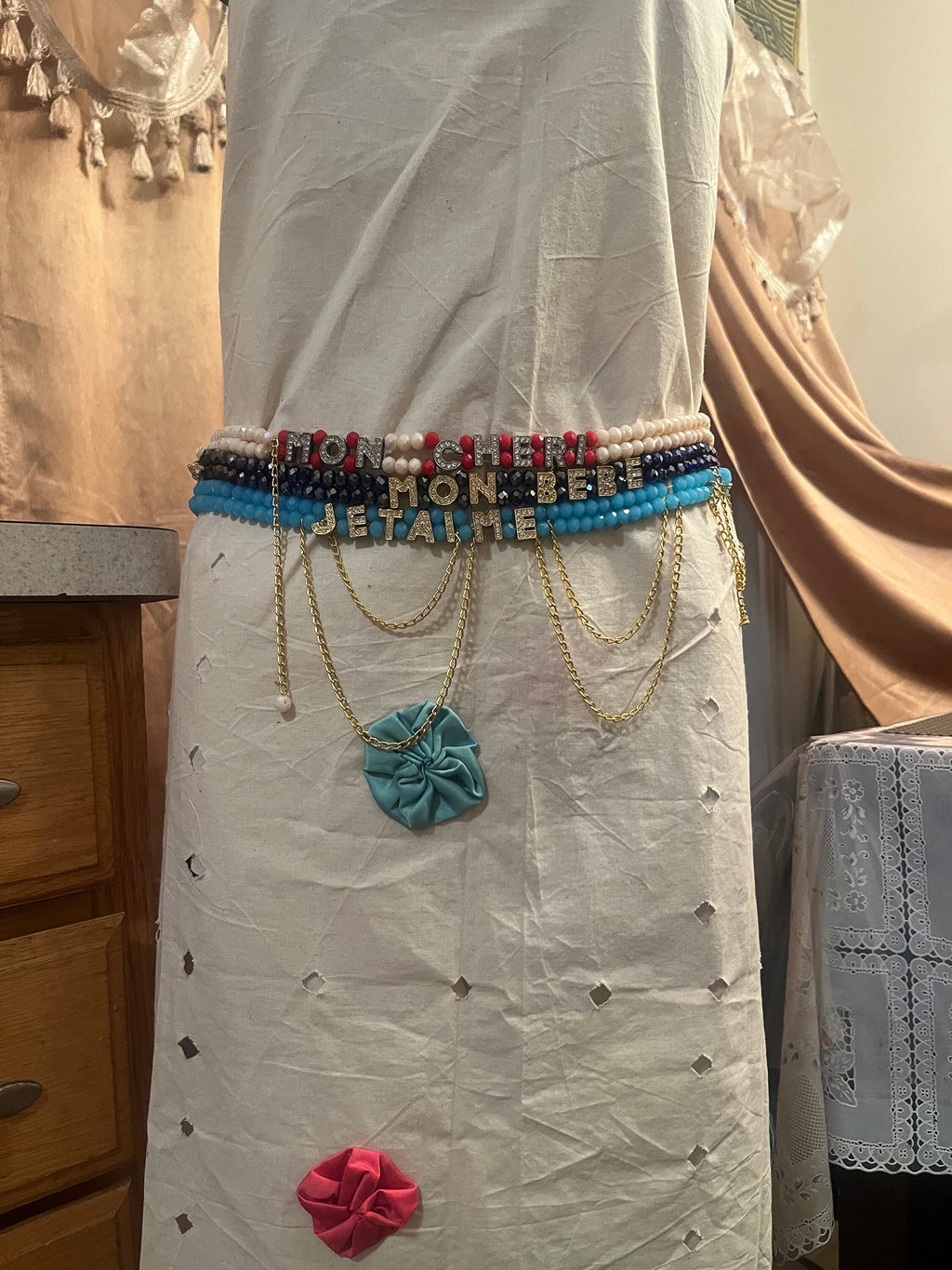 Français mots/French Words Waist Beads